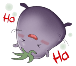 Miss eggplant with us sticker #12104879