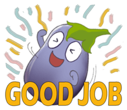 Miss eggplant with us sticker #12104880