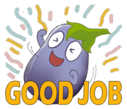 Miss eggplant with us sticker #12104880