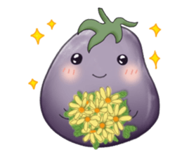Miss eggplant with us sticker #12104881