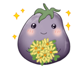 Miss eggplant with us sticker #12104881