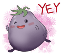 Miss eggplant with us sticker #12104883