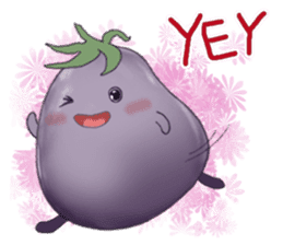 Miss eggplant with us sticker #12104883