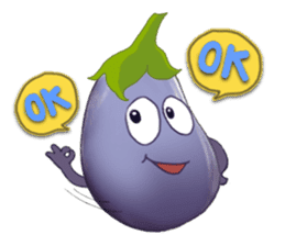 Miss eggplant with us sticker #12104884