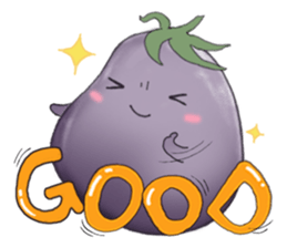 Miss eggplant with us sticker #12104885