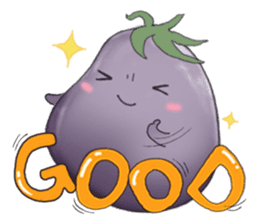 Miss eggplant with us sticker #12104885