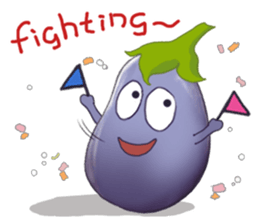 Miss eggplant with us sticker #12104886