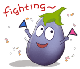 Miss eggplant with us sticker #12104886