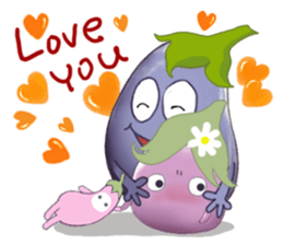 Miss eggplant with us sticker #12104887