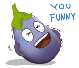 Miss eggplant with us sticker #12104888