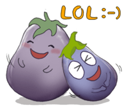 Miss eggplant with us sticker #12104889