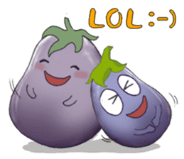 Miss eggplant with us sticker #12104889