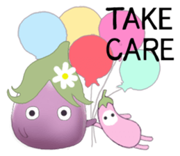 Miss eggplant with us sticker #12104890