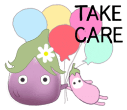 Miss eggplant with us sticker #12104890