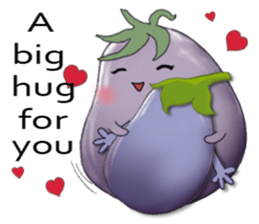Miss eggplant with us sticker #12104891