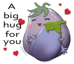 Miss eggplant with us sticker #12104891