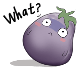 Miss eggplant with us sticker #12104892