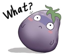 Miss eggplant with us sticker #12104892