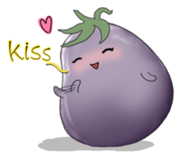 Miss eggplant with us sticker #12104893