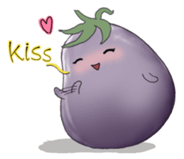 Miss eggplant with us sticker #12104893