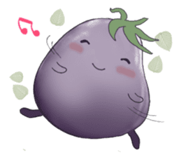 Miss eggplant with us sticker #12104895