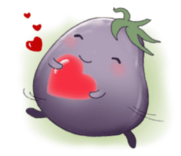 Miss eggplant with us sticker #12104897