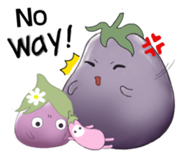 Miss eggplant with us sticker #12104898