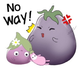 Miss eggplant with us sticker #12104898