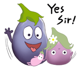 Miss eggplant with us sticker #12104899