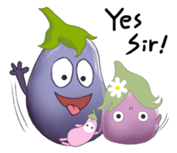 Miss eggplant with us sticker #12104899