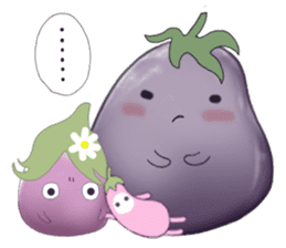 Miss eggplant with us sticker #12104902