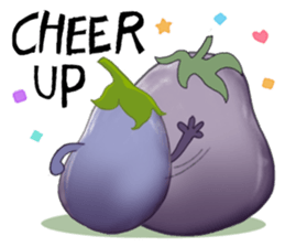Miss eggplant with us sticker #12104906