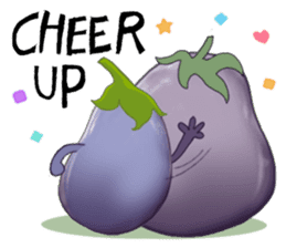 Miss eggplant with us sticker #12104906