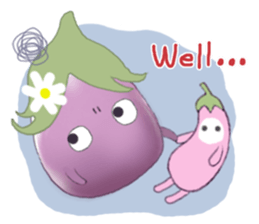 Miss eggplant with us sticker #12104907