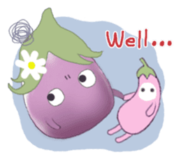 Miss eggplant with us sticker #12104907