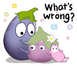Miss eggplant with us sticker #12104908