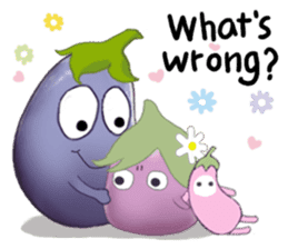 Miss eggplant with us sticker #12104908