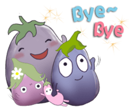 Miss eggplant with us sticker #12104917