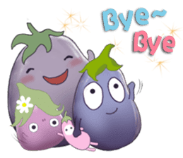 Miss eggplant with us sticker #12104917