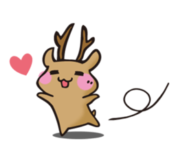Be with deer Plus+++ sticker #12106417
