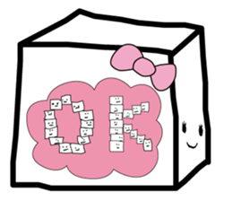 Feelings of the white box sticker #12106814