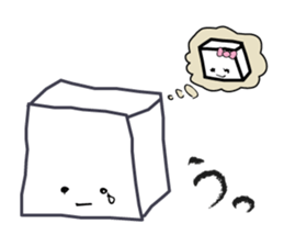Feelings of the white box sticker #12106826