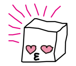 Feelings of the white box sticker #12106834