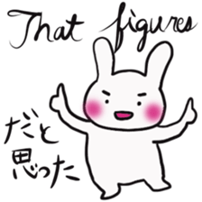 Simple communication & reply of Bunny 2 sticker #12107590