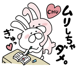 Happy to kiss! Lover rabbits. sticker #12107900