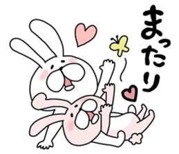 Happy to kiss! Lover rabbits. sticker #12107901