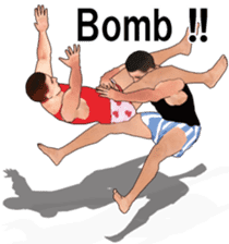 Boxer shorts Wrestling(En ver) sticker #12108127