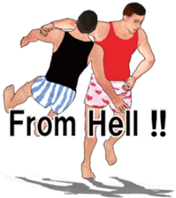 Boxer shorts Wrestling(En ver) sticker #12108129