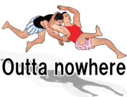 Boxer shorts Wrestling(En ver) sticker #12108130