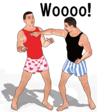 Boxer shorts Wrestling(En ver) sticker #12108133